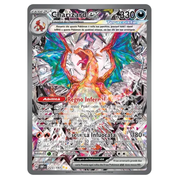 Charizard-ex 223/197 Ossidiana Infuocata (IT)