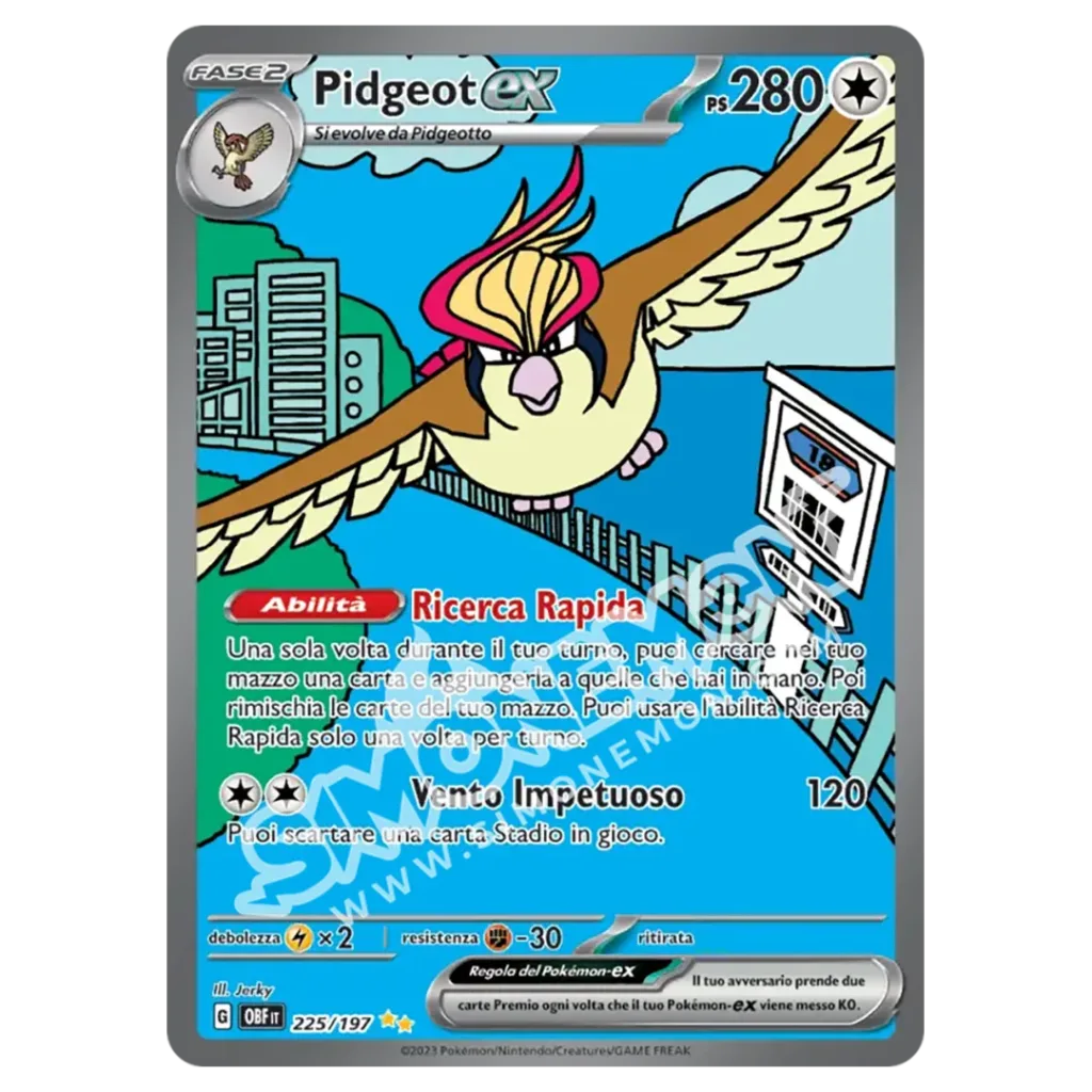 Pidgeot-ex 225/197 Ossidiana Infuocata (IT)