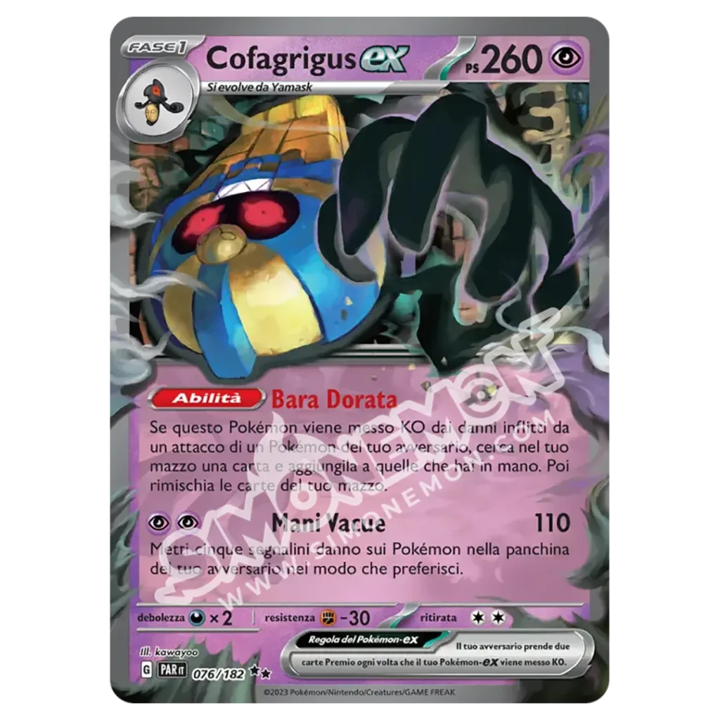 Cofagrigus-ex 076/182 Paradosso Temporale  (IT)