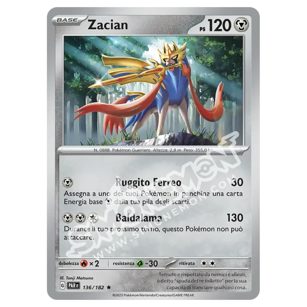 Zacian 136/182 Paradosso Temporale (IT)