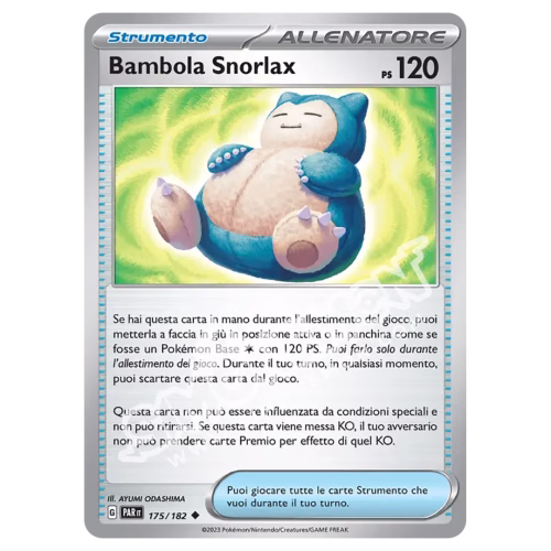 Bambola Snorlax 175/182 Paradosso Temporale (IT)