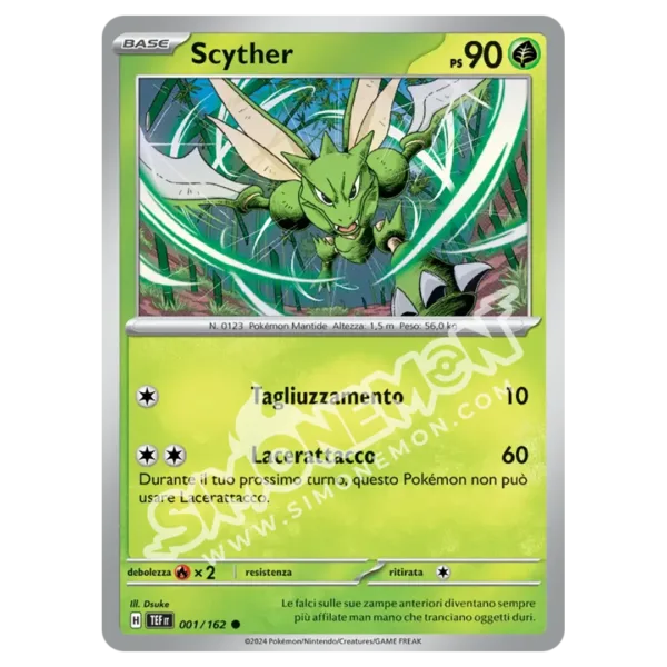 Scyther 001/162 Cronoforze Reverse (IT)