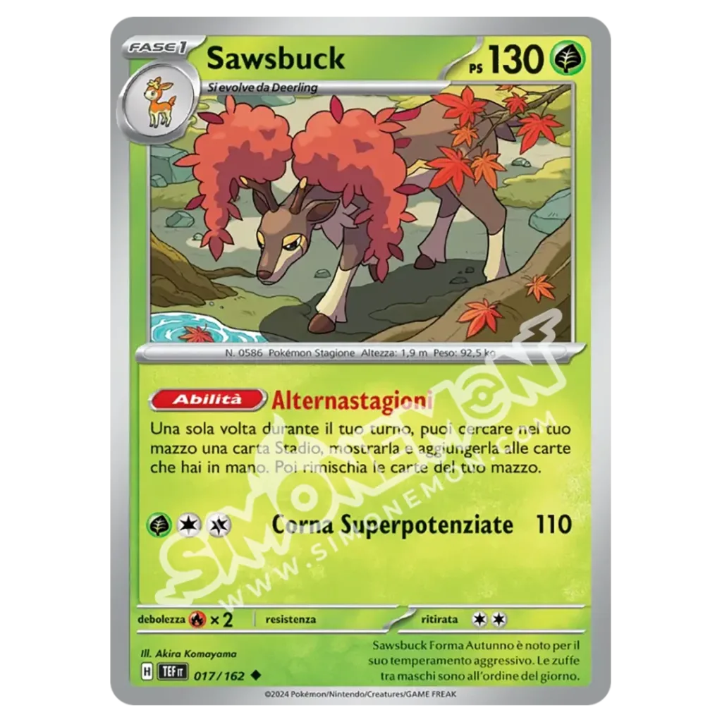 Sawsbuck 017/162 Cronoforze (IT)