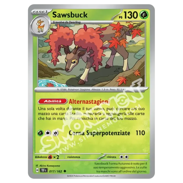 Sawsbuck 017/162 Cronoforze (IT)