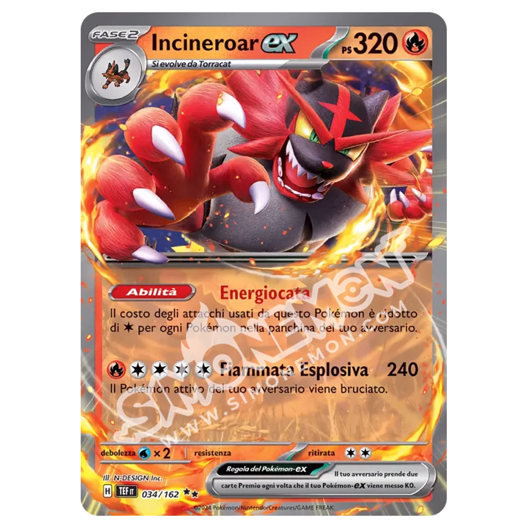 Incineroar-ex 034/162 Cronoforze (IT)