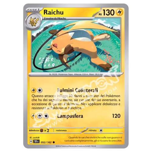 Raichu 052/162 Cronoforze (IT)