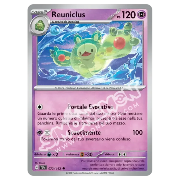 Reuniclus 072/162 Cronoforze Reverse (IT)