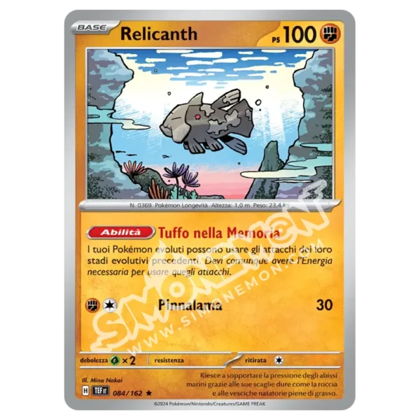 Relicanth 084/162 Cronoforze Foil (IT)