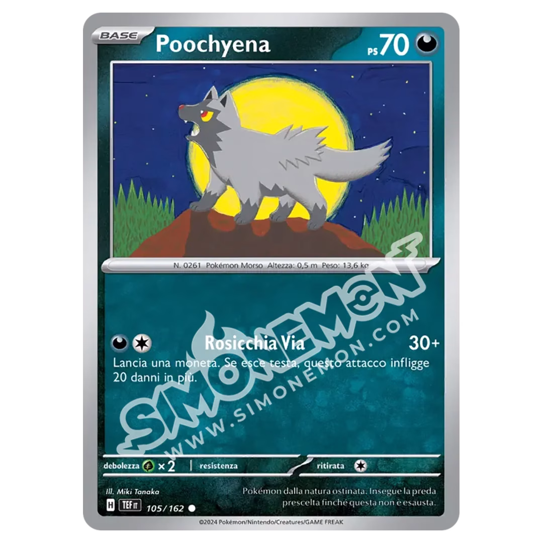Poochyena 105/162 Cronoforze Reverse (IT)