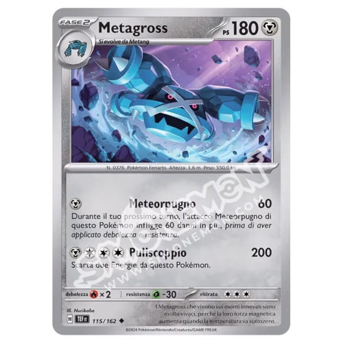 Metagross 115/162 Cronoforze Reverse (IT)