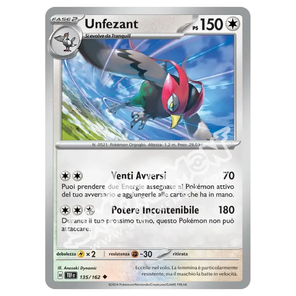 Unfezant 135/162 Cronoforze Reverse (IT)