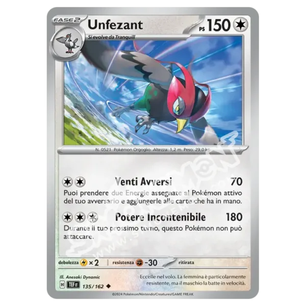 Unfezant 135/162 Cronoforze Reverse (IT)