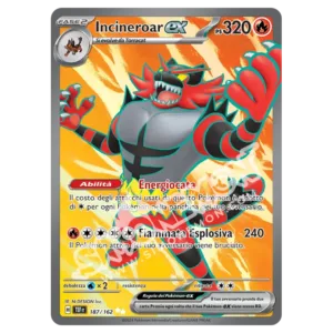 Incineroar-ex 187/162 Cronoforze  (IT)