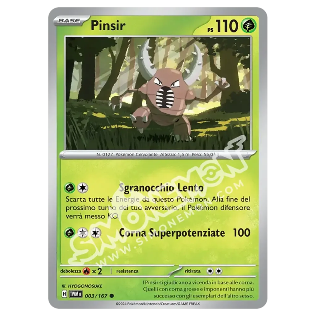 Pinsir 003/167 Crepuscolo Mascherato Reverse (IT)