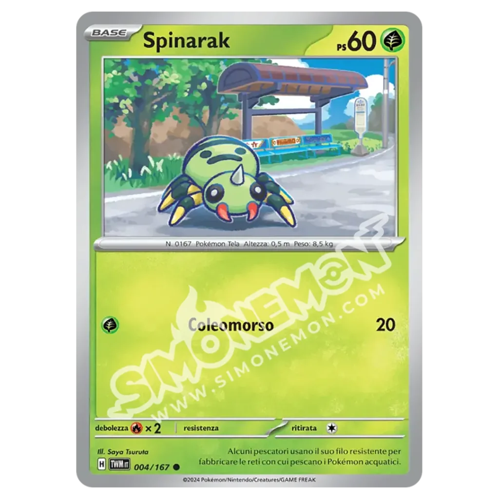 Spinarak 004/167 Crepuscolo Mascherato Reverse (IT)