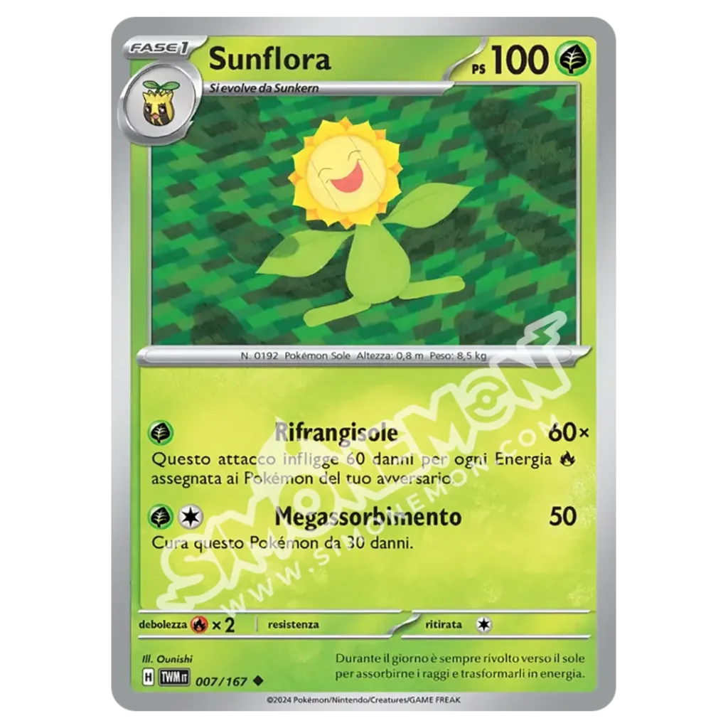 Sunflora 007/167 Crepuscolo Mascherato Reverse (IT)