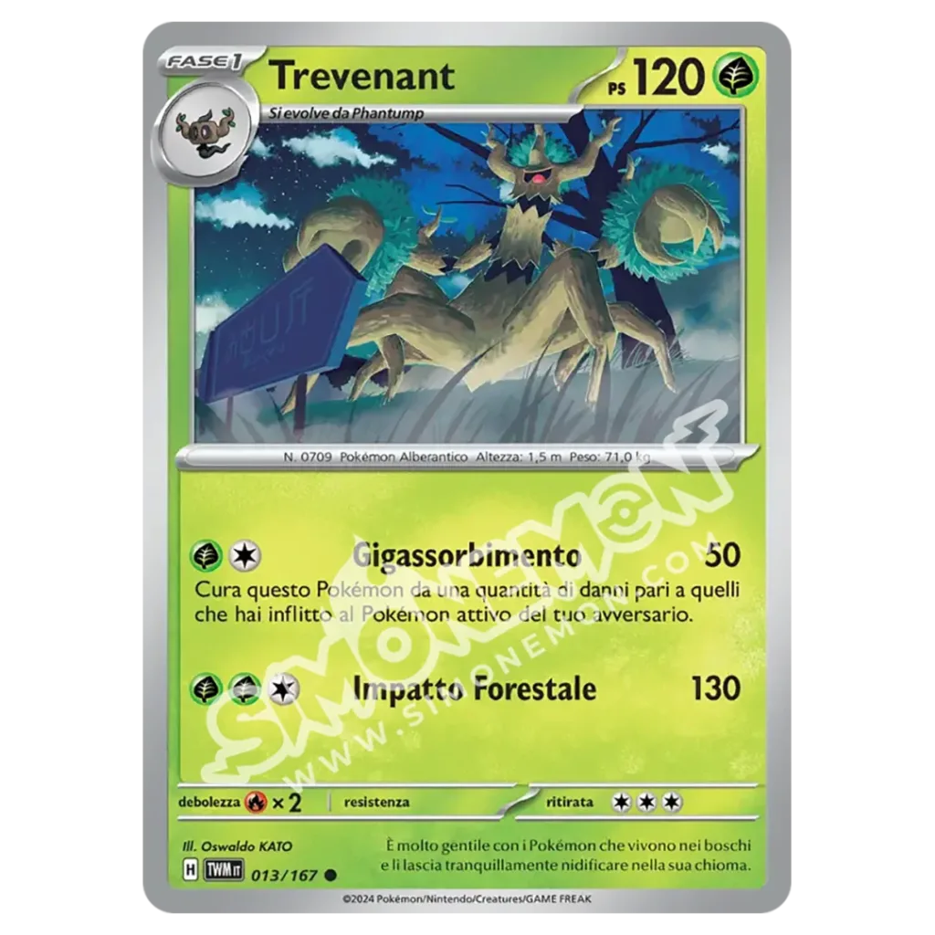 Trevenant 013/167 Crepuscolo Mascherato Reverse (IT)