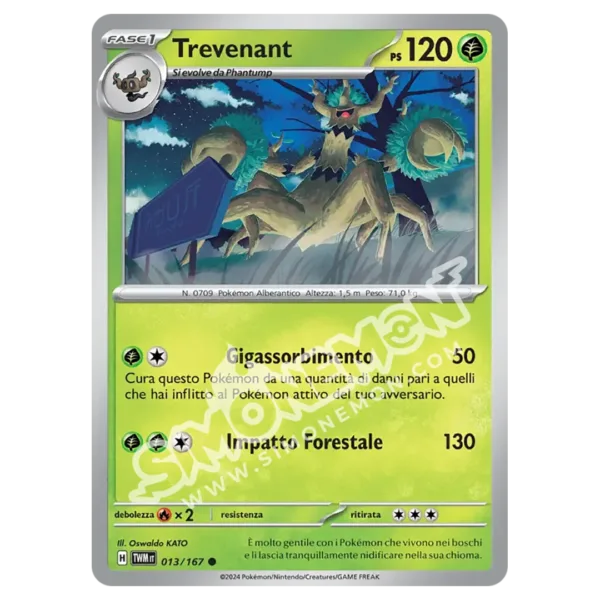 Trevenant 013/167 Crepuscolo Mascherato Reverse (IT)