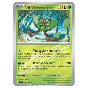 Ogerpon Maschera Turchese 024/167 Crepuscolo Mascherato Foil (IT)