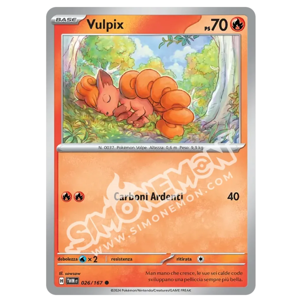 Vulpix 026/167 Crepuscolo Mascherato  (IT)