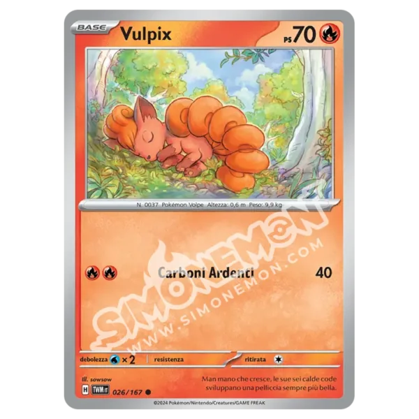 Vulpix 026/167 Crepuscolo Mascherato  (IT)