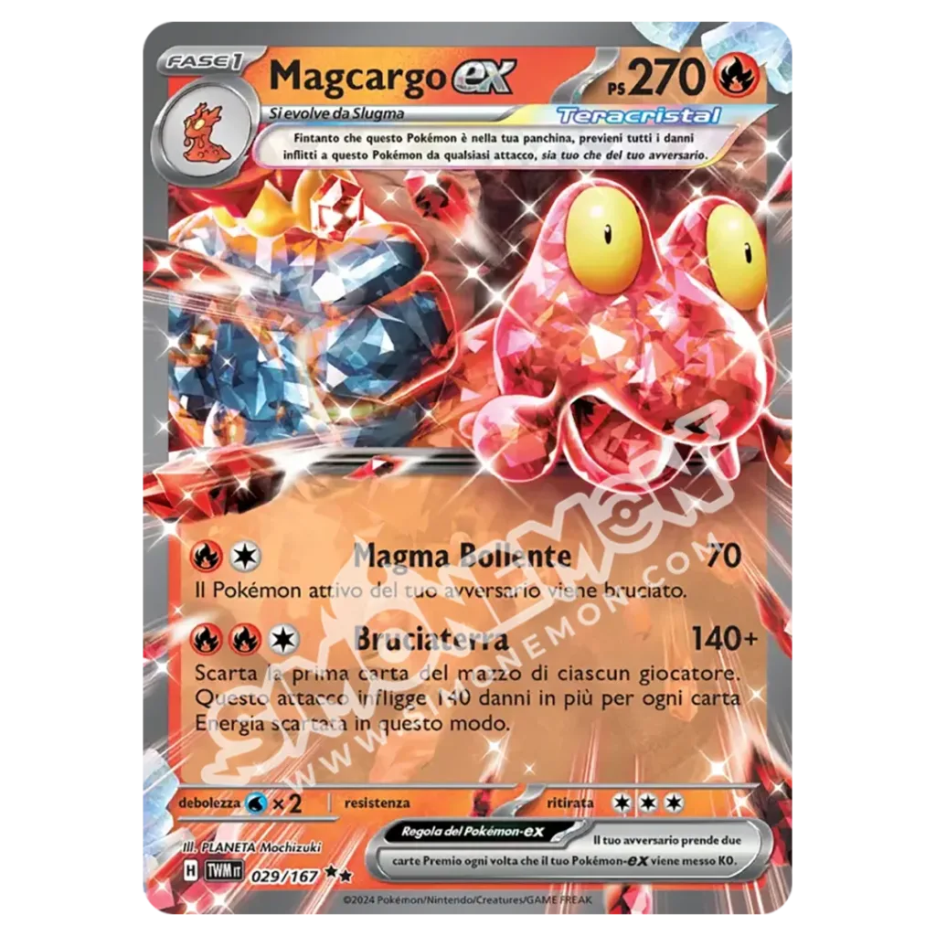 Magcargo-ex 029/167 Crepuscolo Mascherato (IT)