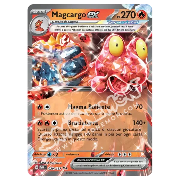 Magcargo-ex 029/167 Crepuscolo Mascherato (IT)