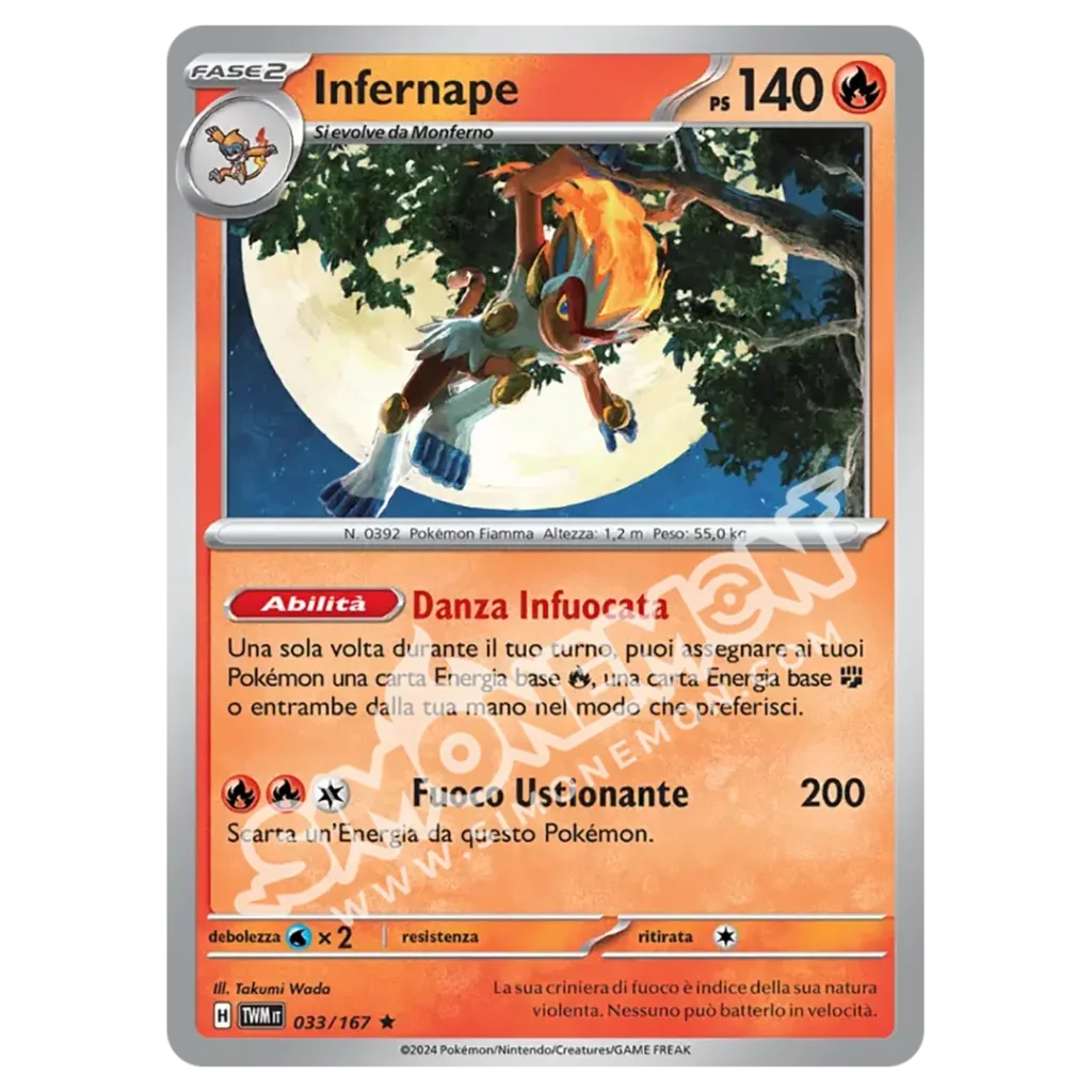Infernape 033/167 Crepuscolo Mascherato Foil (IT)