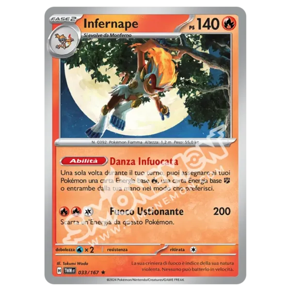 Infernape 033/167 Crepuscolo Mascherato Foil (IT)