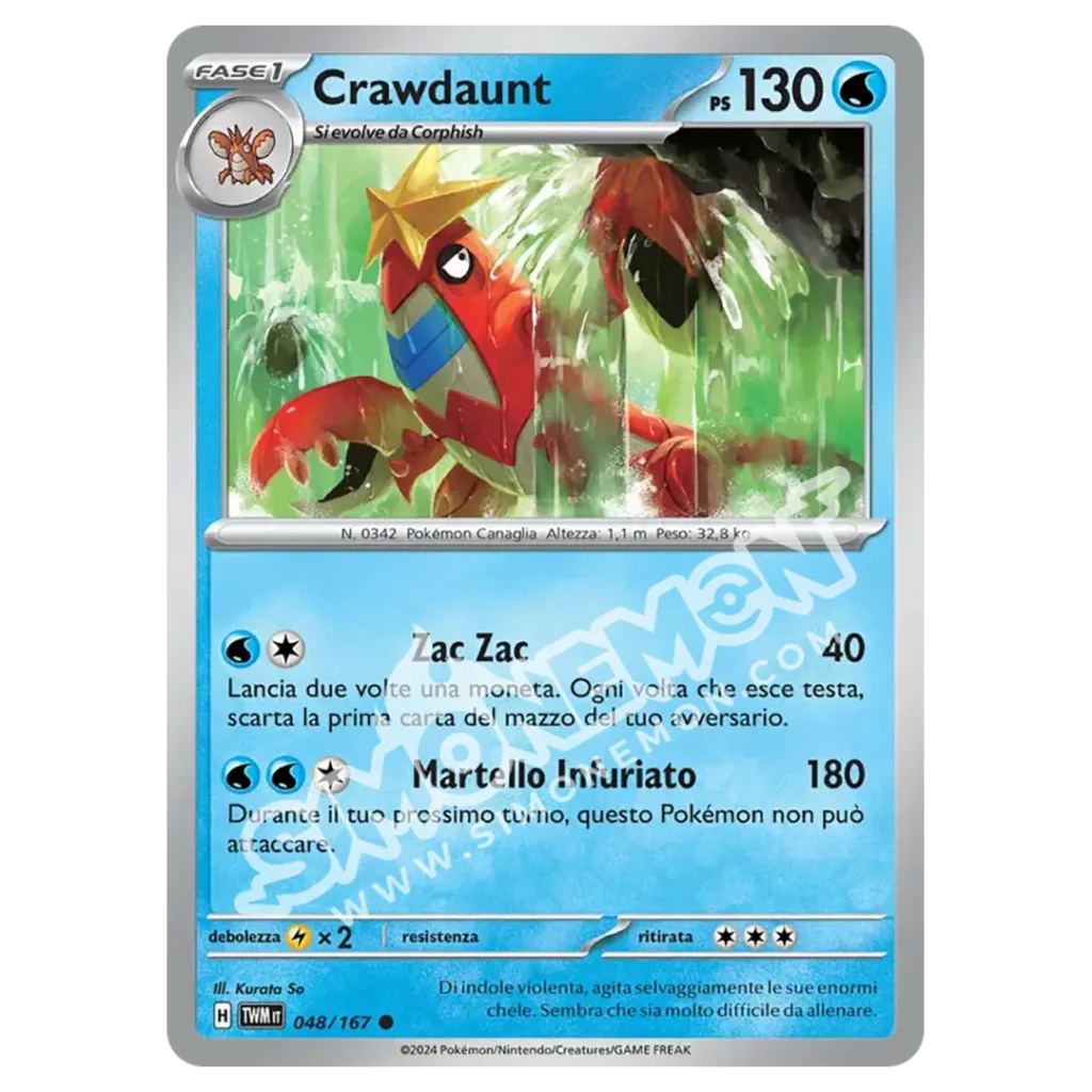 Crawdaunt 048/167 Crepuscolo Mascherato  (IT)