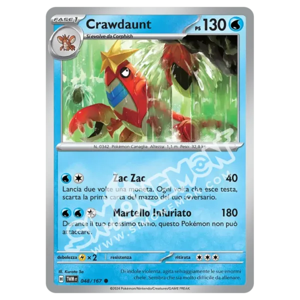 Crawdaunt 048/167 Crepuscolo Mascherato  (IT)