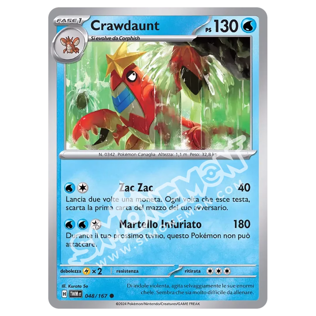 Crawdaunt 048/167 Crepuscolo Mascherato (IT)