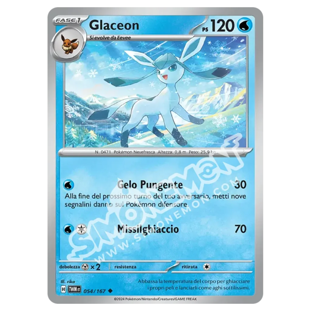 Glaceon 054/167 Crepuscolo Mascherato Reverse (IT)