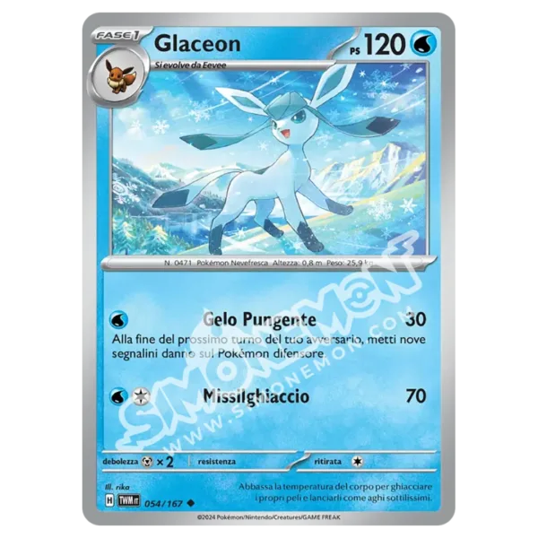 Glaceon 054/167 Crepuscolo Mascherato Reverse (IT)