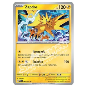 Zapdos 065/167 Crepuscolo Mascherato Foil (IT)