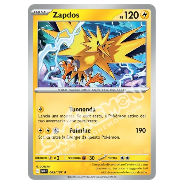 Zapdos 065/167 Crepuscolo Mascherato (IT)