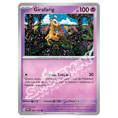 Girafarig 083/167 Crepuscolo Mascherato (IT)