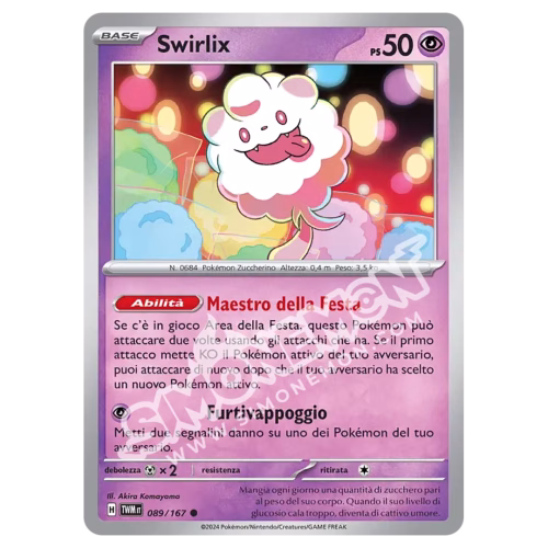 Swirlix 089/167 Crepuscolo Mascherato Reverse (IT)