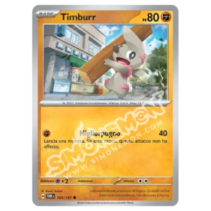 Timburr 103/167 Crepuscolo Mascherato Reverse (IT)