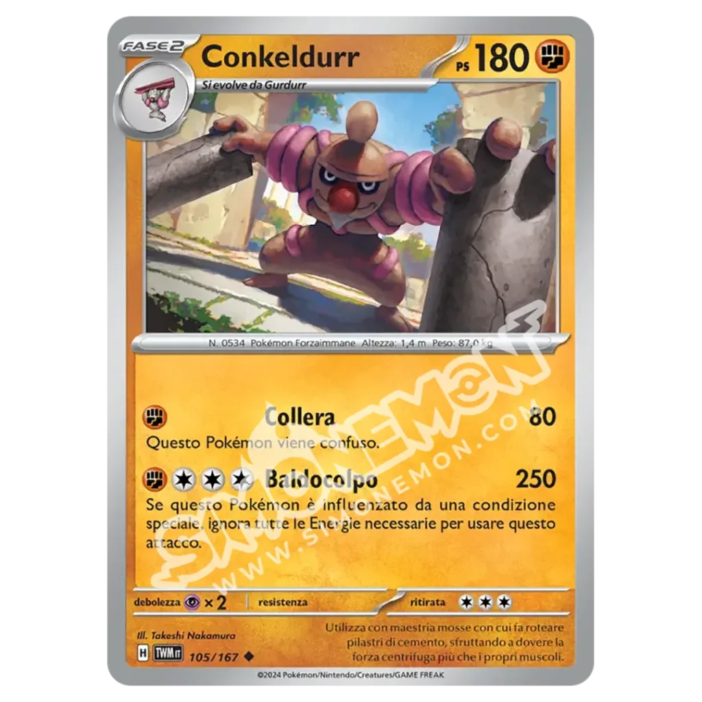 Conkeldurr 105/167 Crepuscolo Mascherato Reverse (IT)