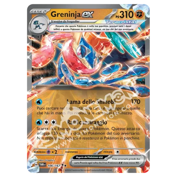 Greninja-ex 106/167 Crepuscolo Mascherato (IT)
