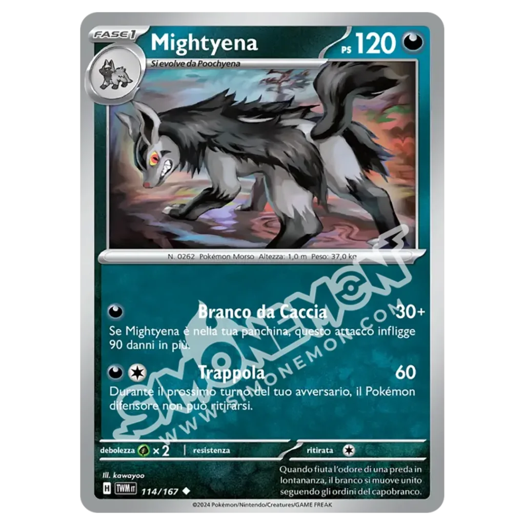 Mightyena 114/167 Crepuscolo Mascherato (IT)