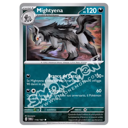 Mightyena 114/167 Crepuscolo Mascherato Reverse (IT)