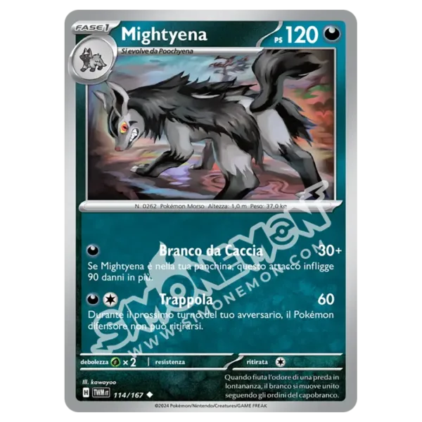 Mightyena 114/167 Crepuscolo Mascherato (IT)