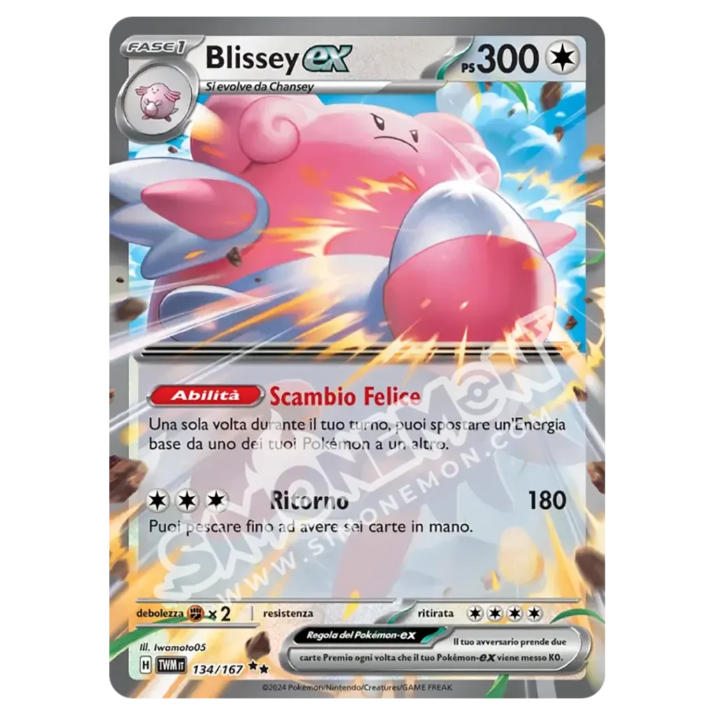 Blissey-ex 134/167 Crepuscolo Mascherato (IT)