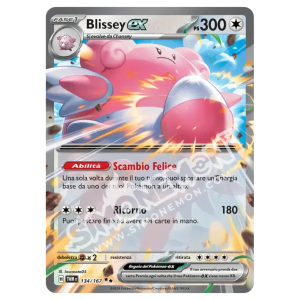 Blissey-ex 134/167 Crepuscolo Mascherato (IT)