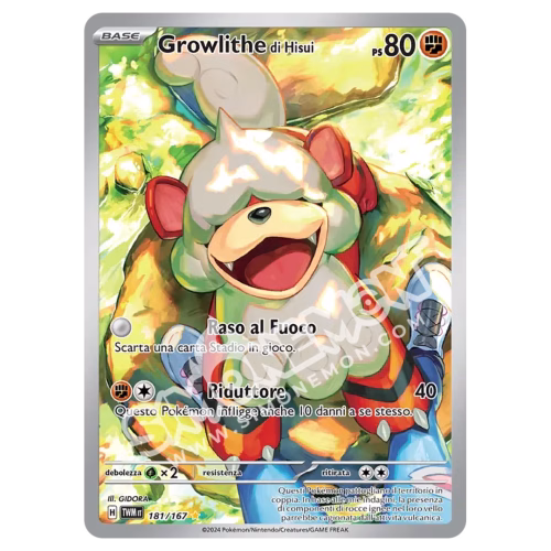 Growlithe di Hisui 181/167 Crepuscolo Mascherato (IT)