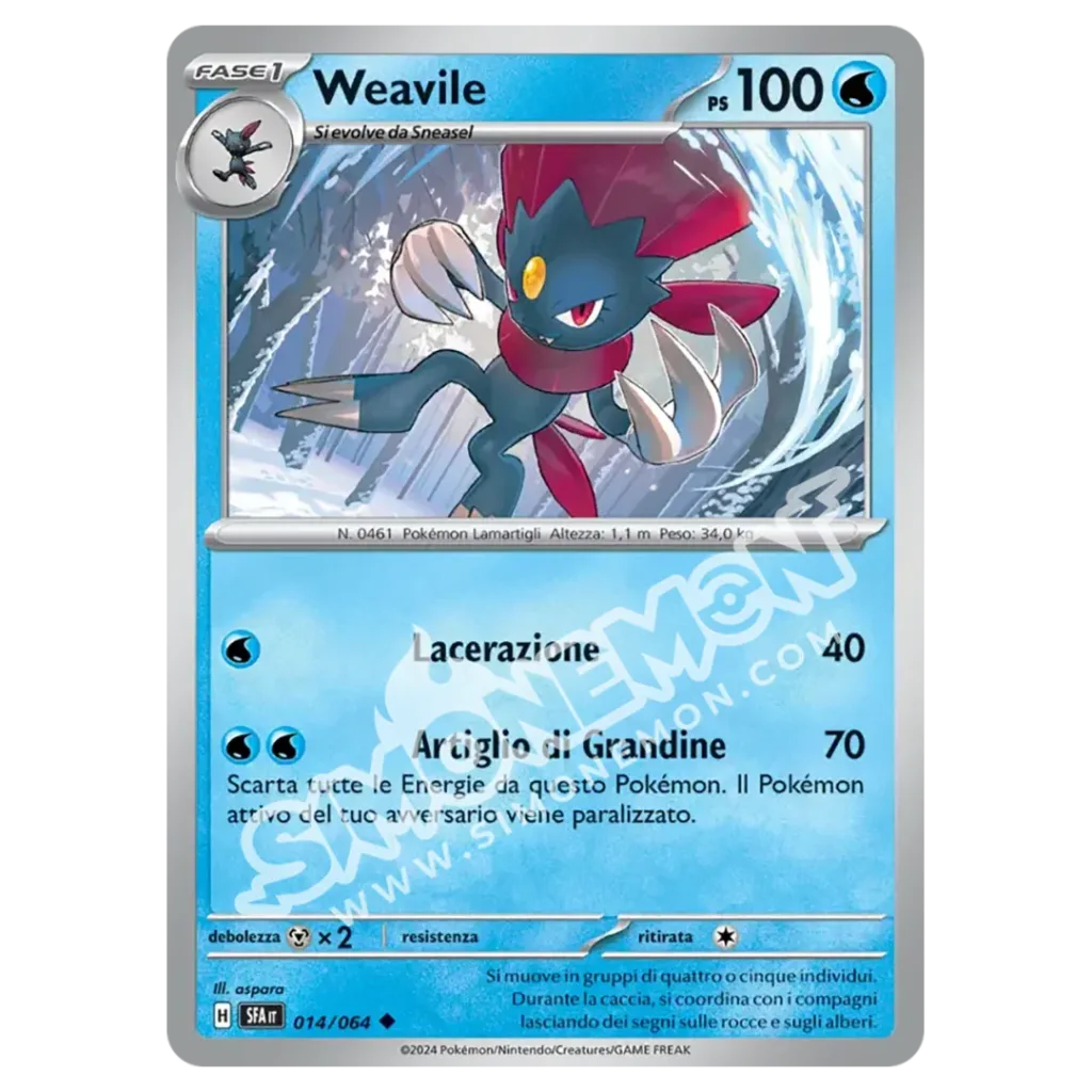 Weavile 014/64 Segreto Fiabesco Reverse (IT)