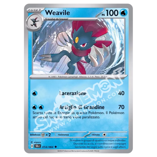 Weavile 014/64 Segreto Fiabesco Reverse (IT)
