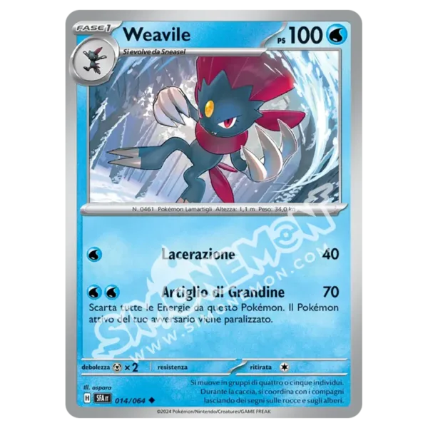 Weavile 014/64 Segreto Fiabesco Reverse (IT)